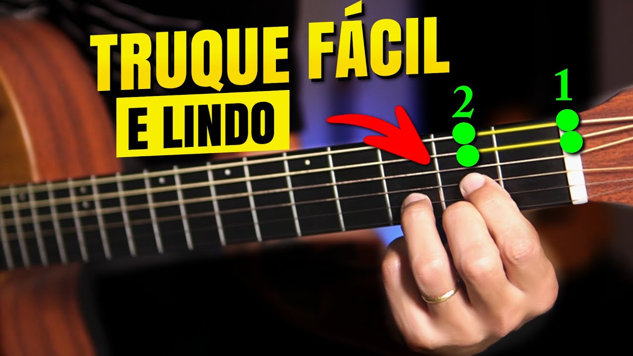 SÓ 4 NOTAS - Truque FÁCIL E LINDO NO VIOLÃO  - Todos vão te aplaudir! Prof. Sidimar Antunes