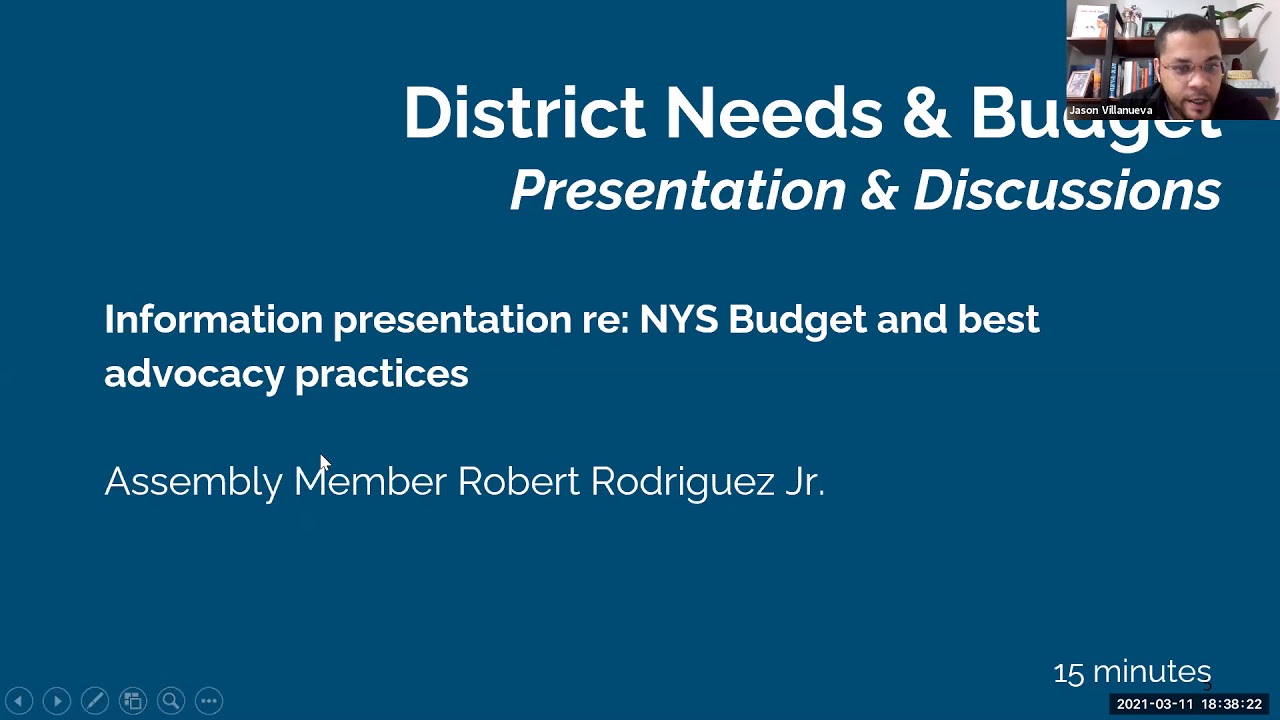 CB11 District Needs & Budget Committee Meeting - March 11, 2021