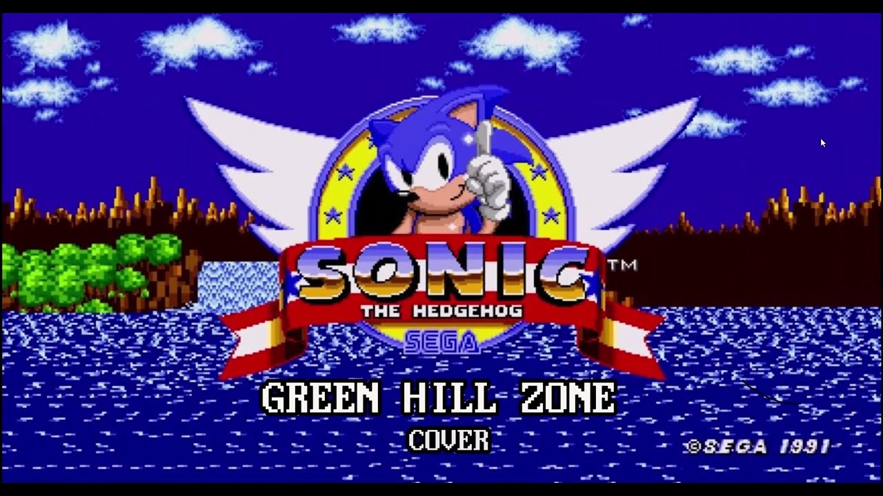 Sonic the Hedgehog – Green Hill Zone | Sega Mega Drive Cover