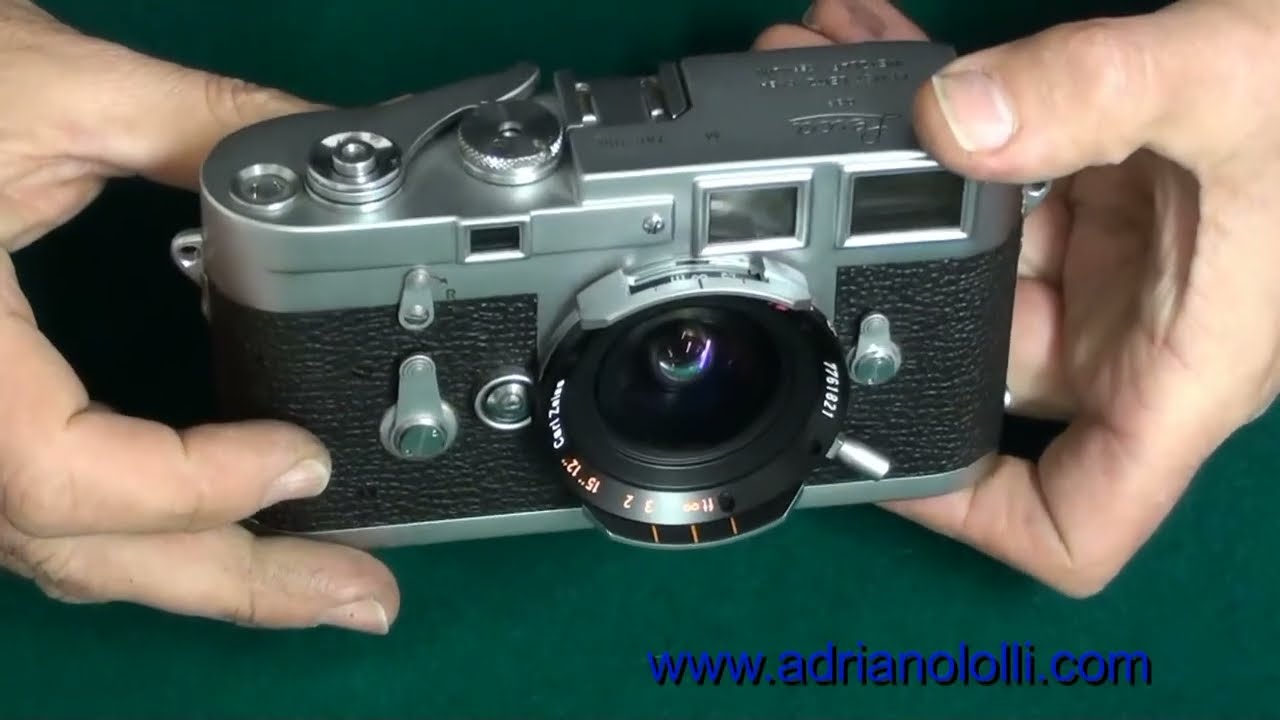 MODIFICA Contax G Carl Zeiss 16mm f/8 Hologon a LEICA M    Modification lens