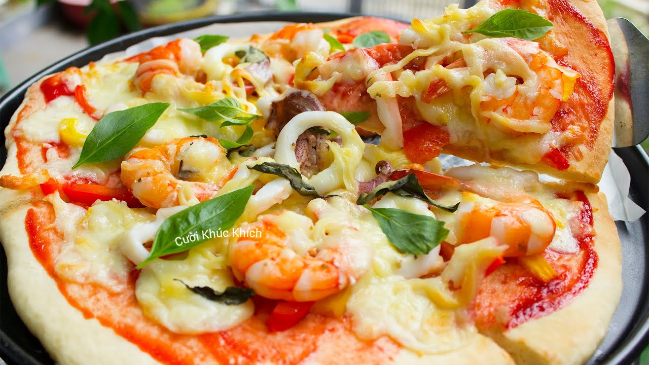 PIZZA HẢI SẢN | CÁCH LÀM PIZZA BẰNG CHẢO VÀ NƯỚNG LÒ ĐƠN GIẢN TẠI NHÀ - CKK