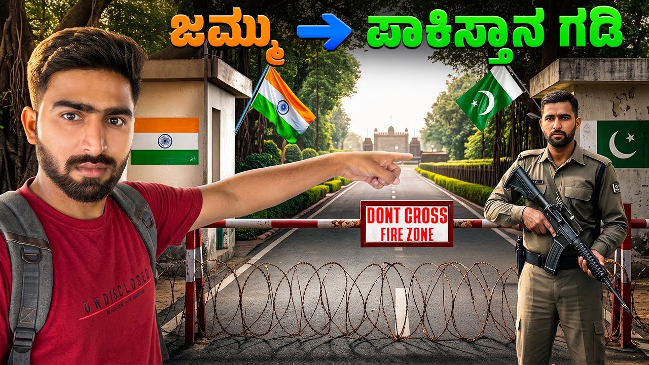 EP34 - I visited ಪಾಕಿಸ್ತಾನ ಗಡಿ 🇵🇰 from ಜಮ್ಮು | Kannada vlogs | Yatra Films