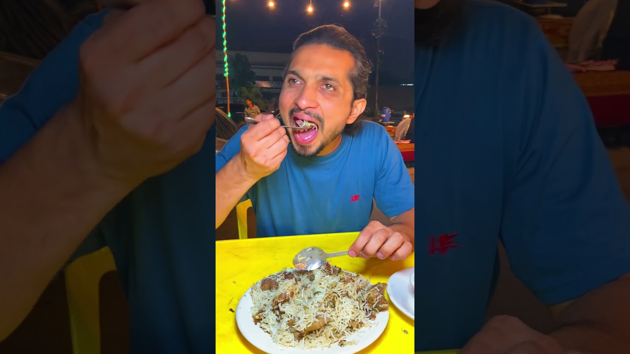 Dumba Pulao Khana Hai Mujhay #karachi #foodie #pulao #viralshort #foryou  #streetfood