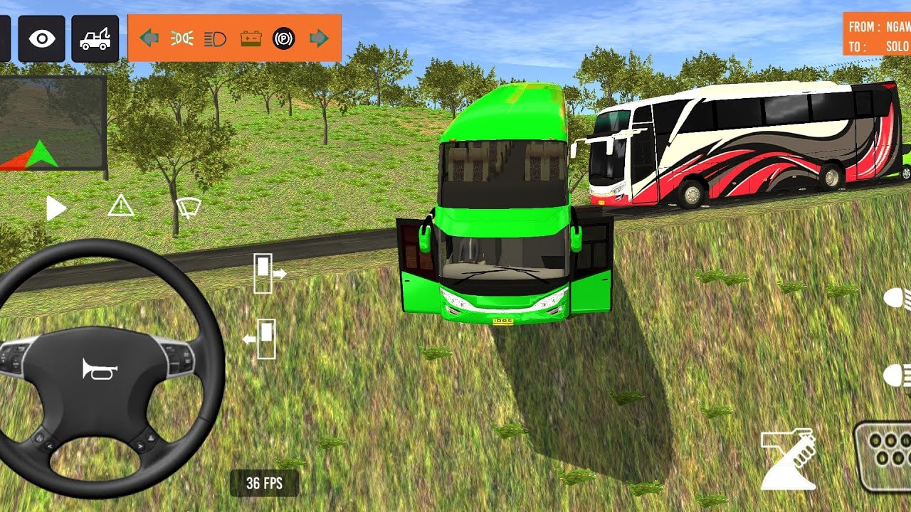 Euro Bus Driving Game Public Transportation 2024 -  Indonesia Bus Simulator Android Gameplay #1906