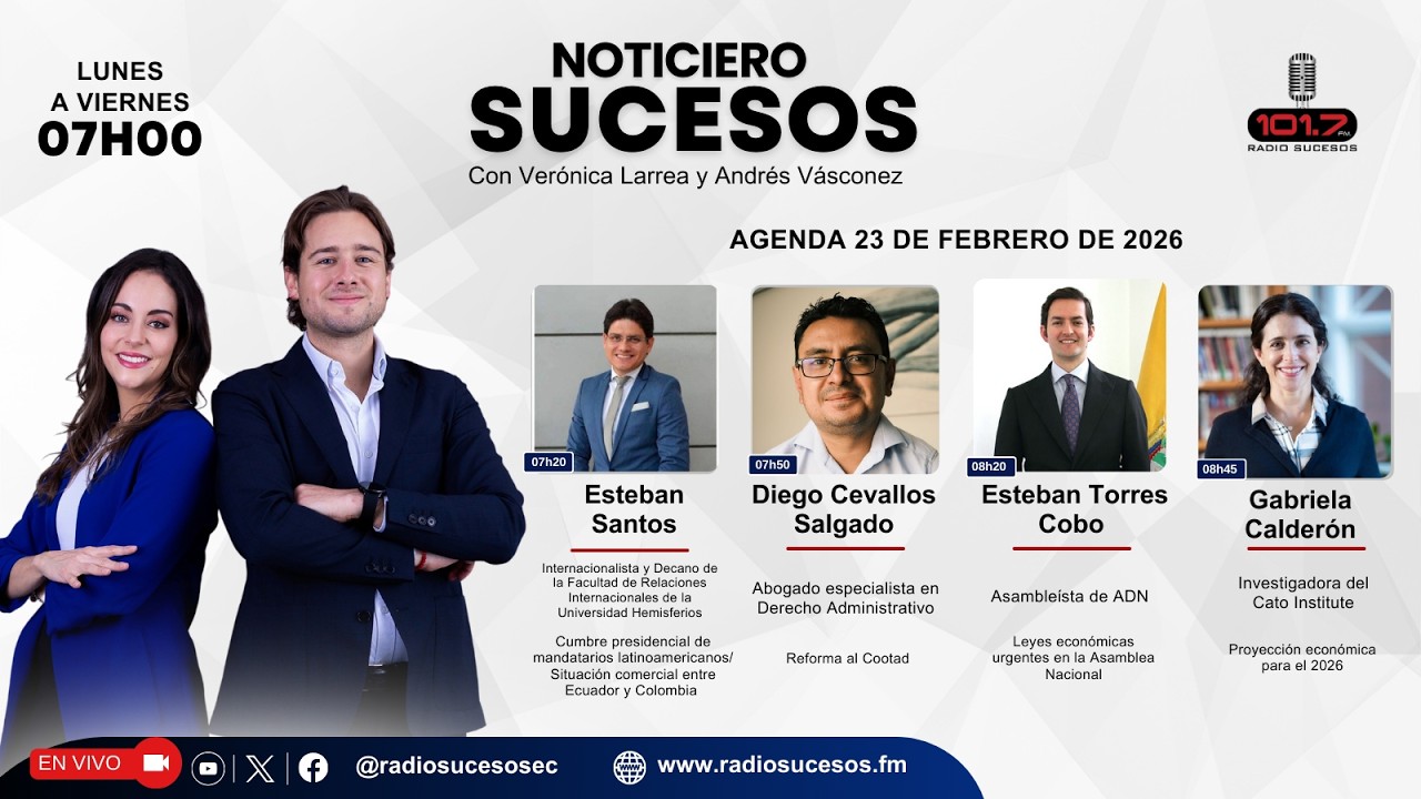 Noticiero Sucesos - 23 de febrero de 2026