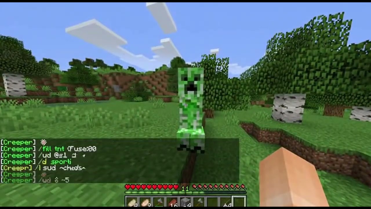 creeper exploded meeee sora 2 vid