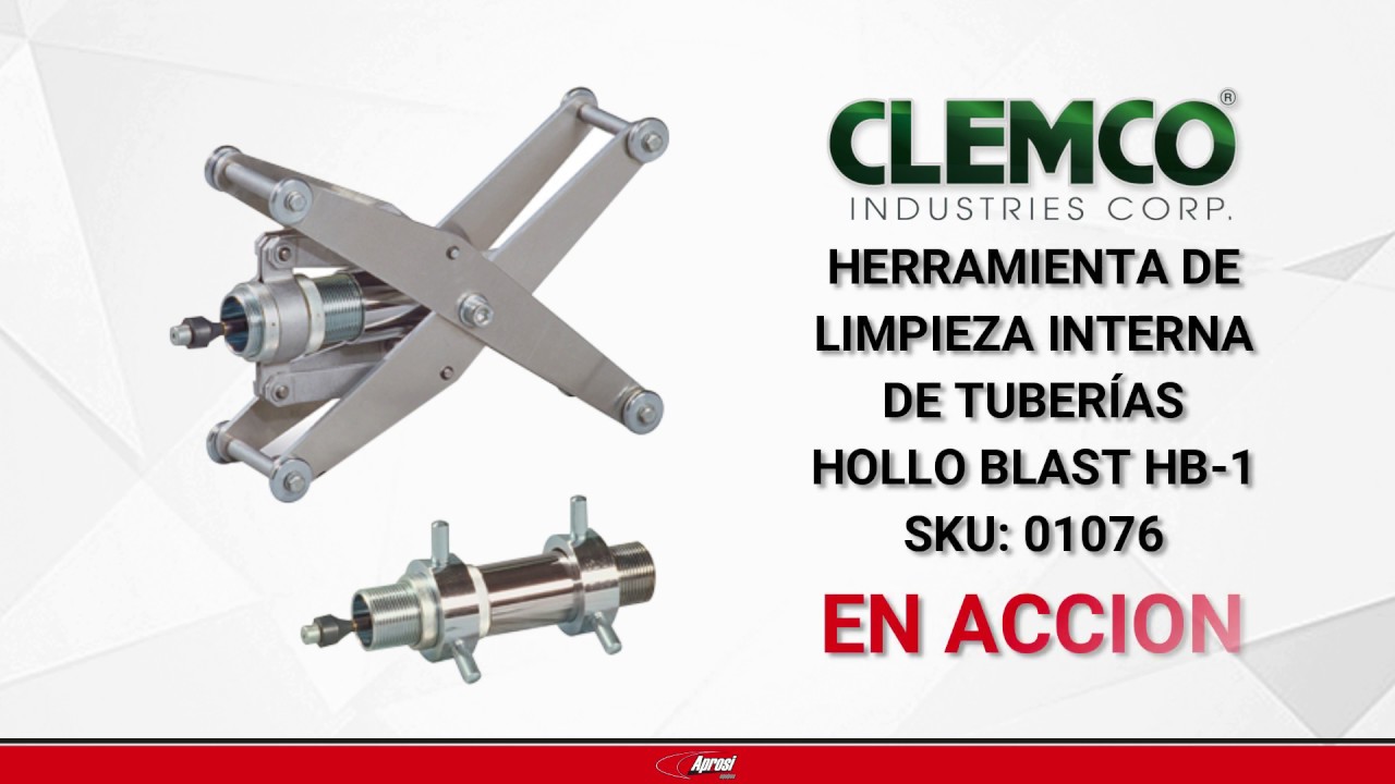 Herramienta de Limpieza Interna de Tuberías Hollo Blast HB 1 de Clemco