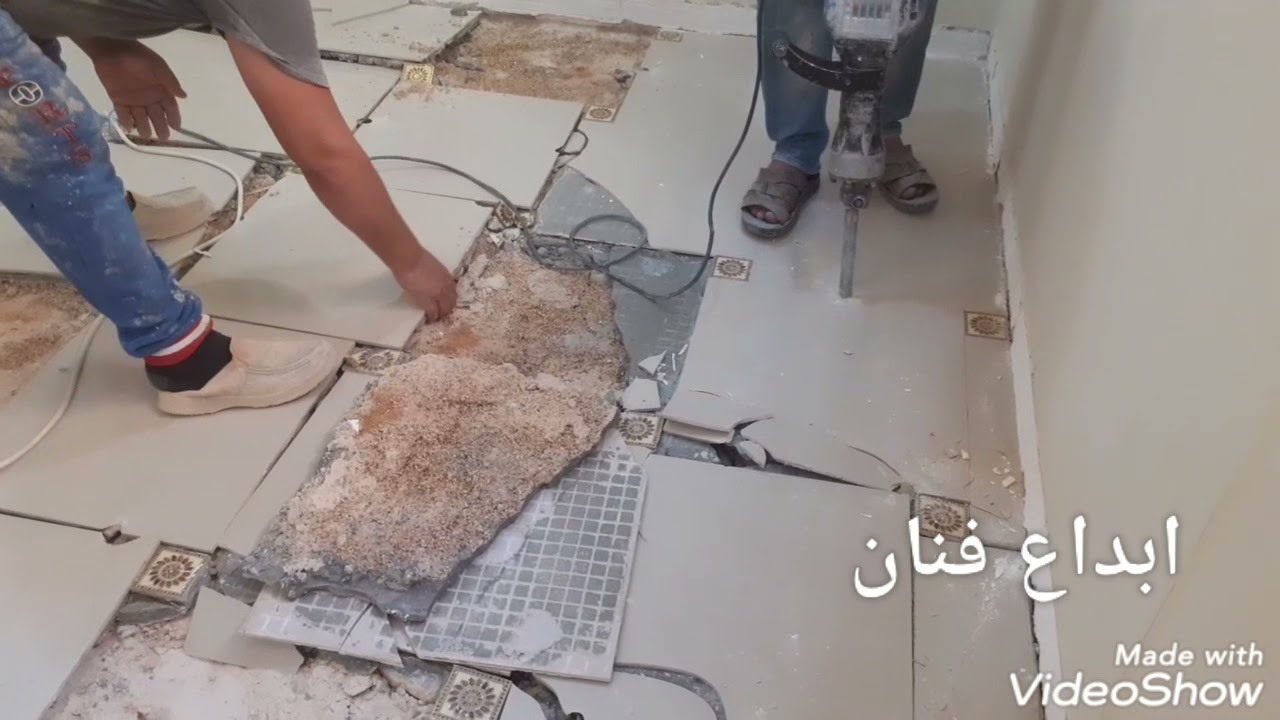 طريقه تكسير السيراميك بالالات الحديثه