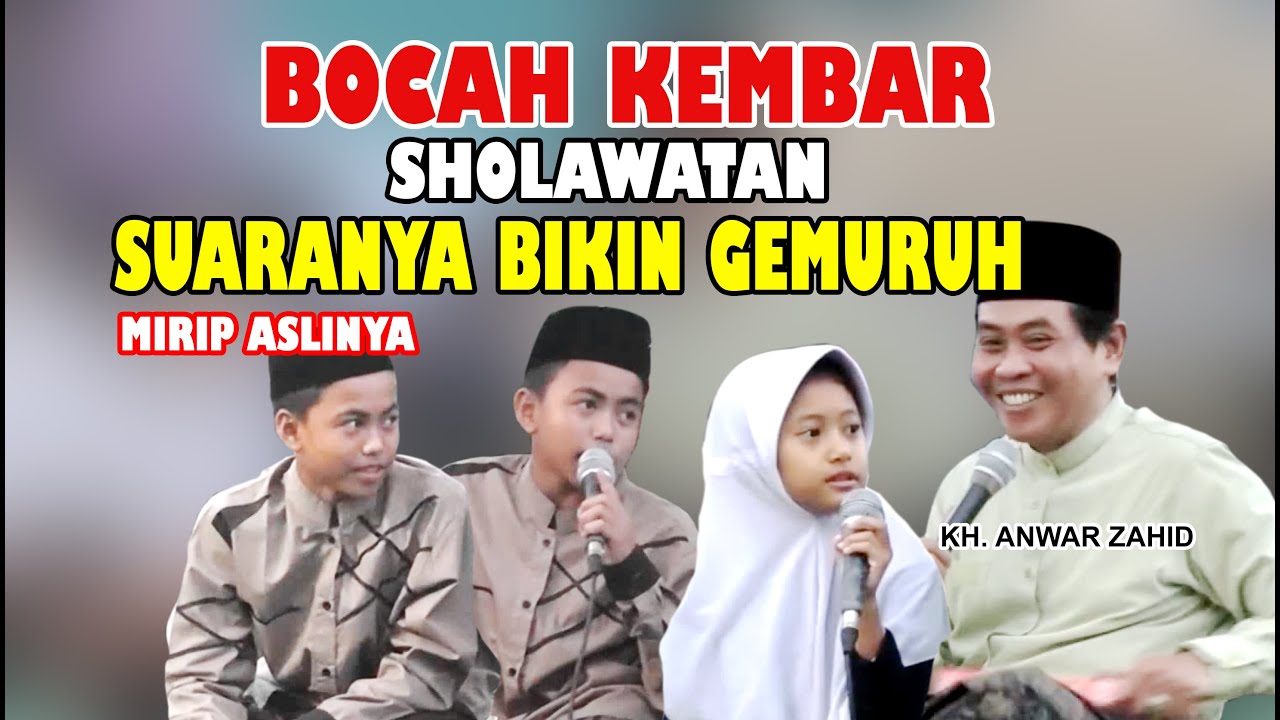 bocah kembar suaranya empuk, sholawatan mirip vocal salinya