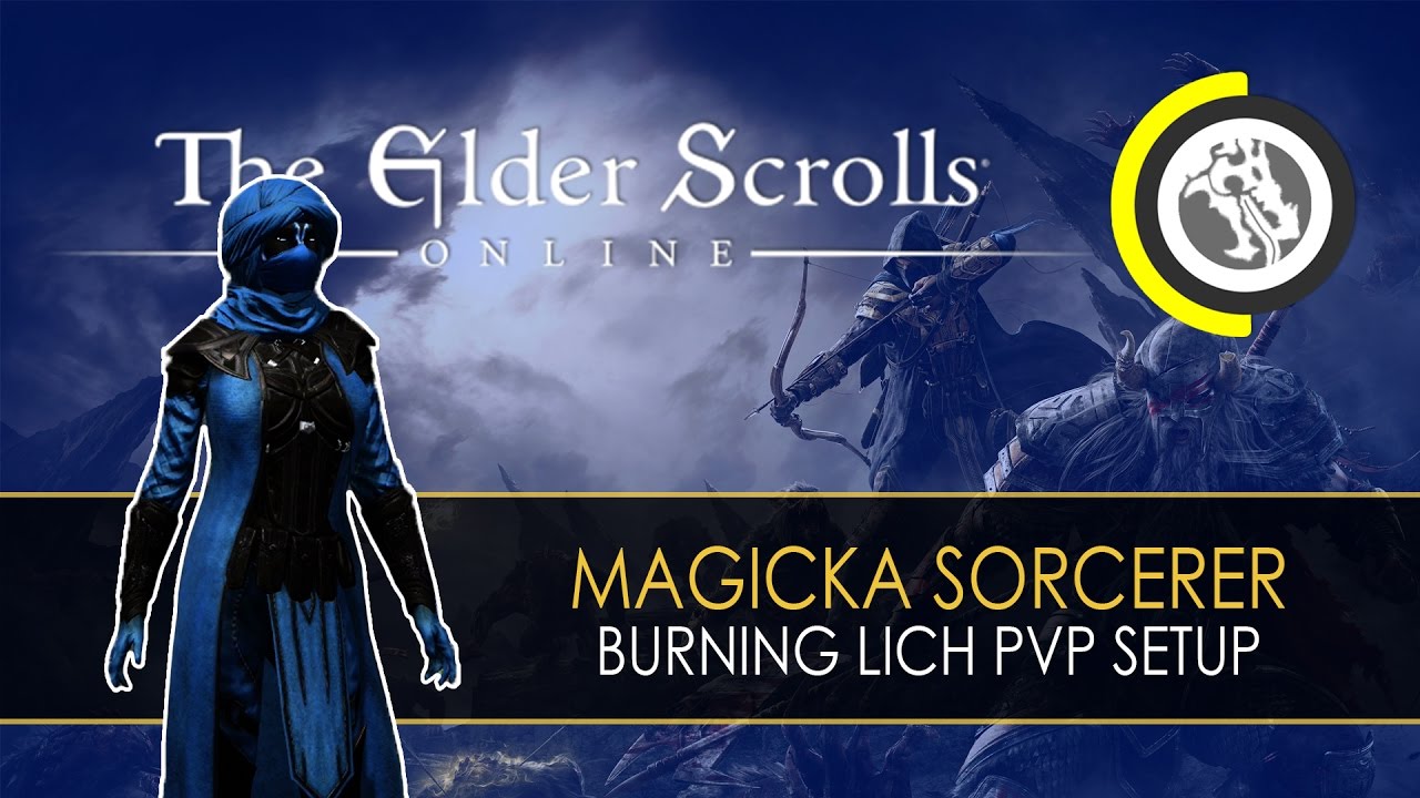 ESO - Magicka Sorcerer: Burning Lich PvP Setup (English)