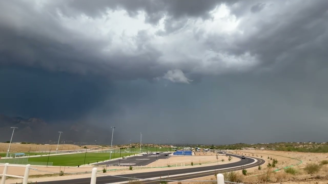 Monsoon Storm Envelops the City of Tucson