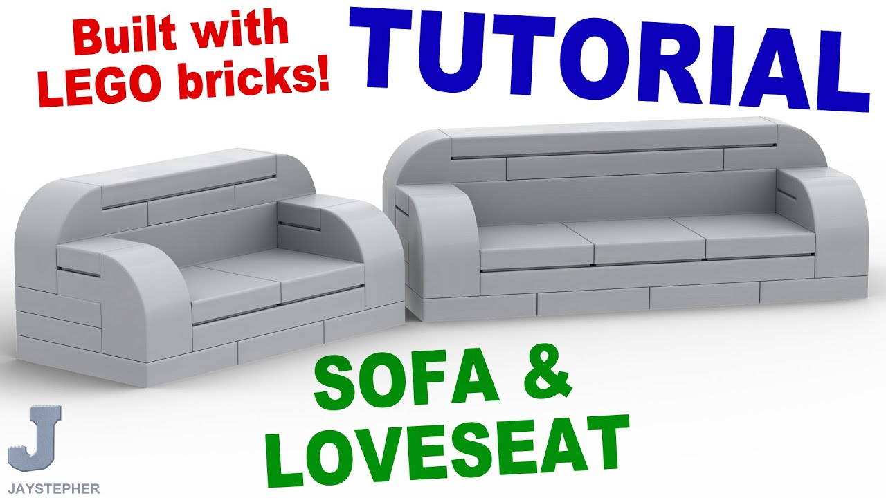 LEGO Sofa And Loveseat How To Tutorial