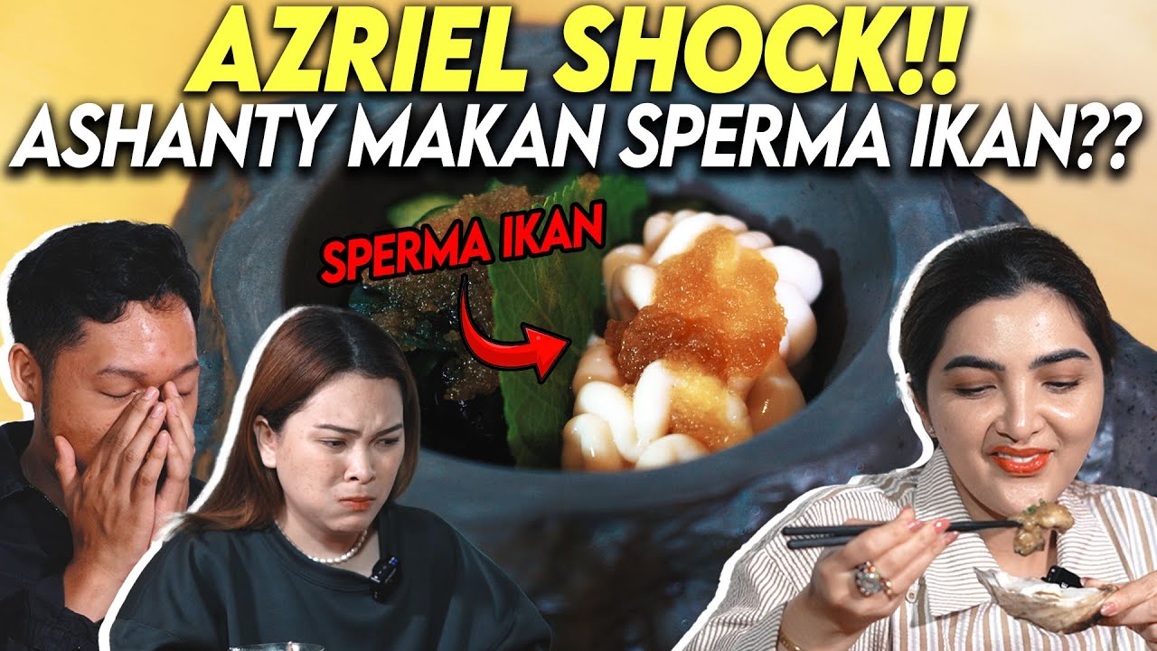 TAK TAHAN LIAT INI!! AZRIEL KAGET LIHAT ASHANTY MAKAN SPERMA IKAN!!