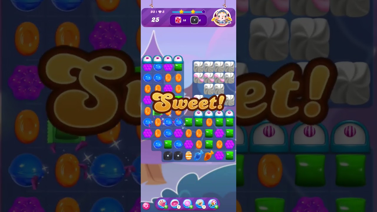 Candy Crush Saga Level 95 Gameplay #candycrushsaga #candycrushlevels