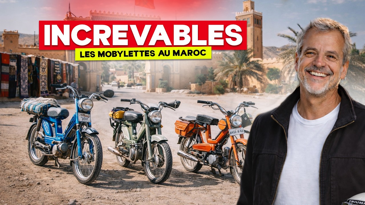AV 88, 103 PEUGEOT, MBK 51... CES MOBYLETTES D'ANTAN ROULENT TOUJOURS AU MAROC ! JOYAUX ÉTERNELS !