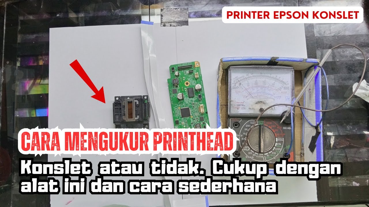 Cara tes head epson konslet