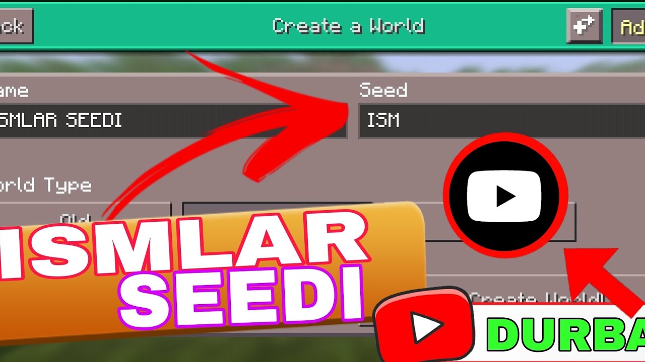 😱 ISMLAR SEEDI (OʻGʻIL BOLALAR) • 🎮 MINICRAFT