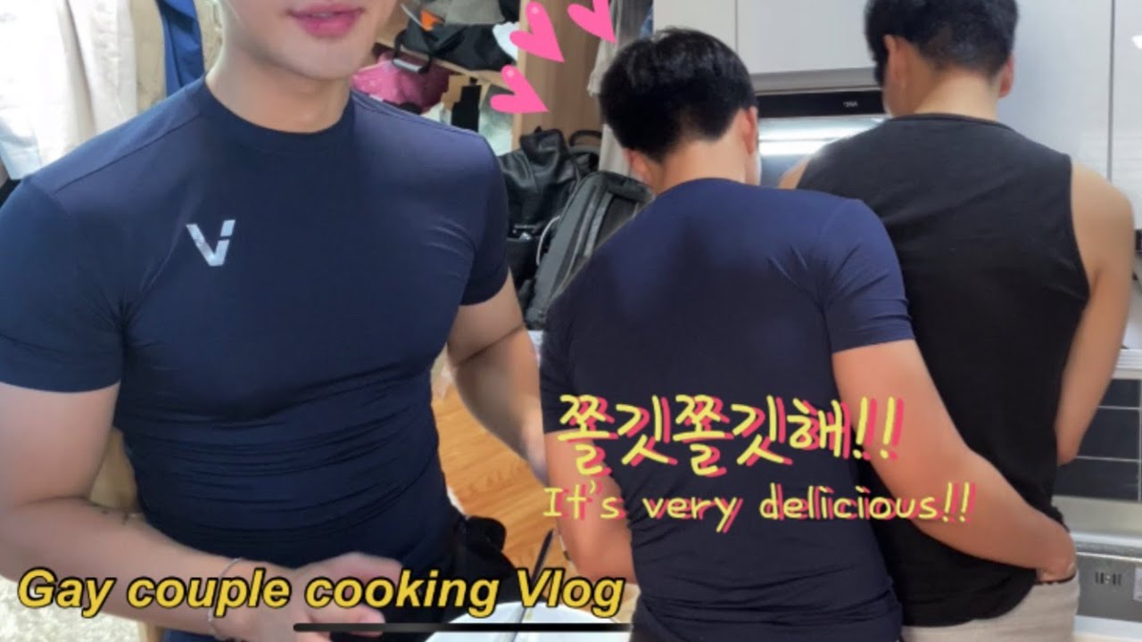 Гей-пара Vlog Boyfriend сделал меня Tteok-guk на Новый год / корейская гей-пара / VLOG