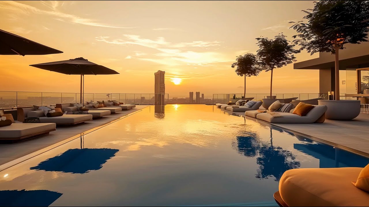 City Sunset Chill House 🌇 Urban Sunset Lounge Mix | House Music at Rooftop Lounge Ambience