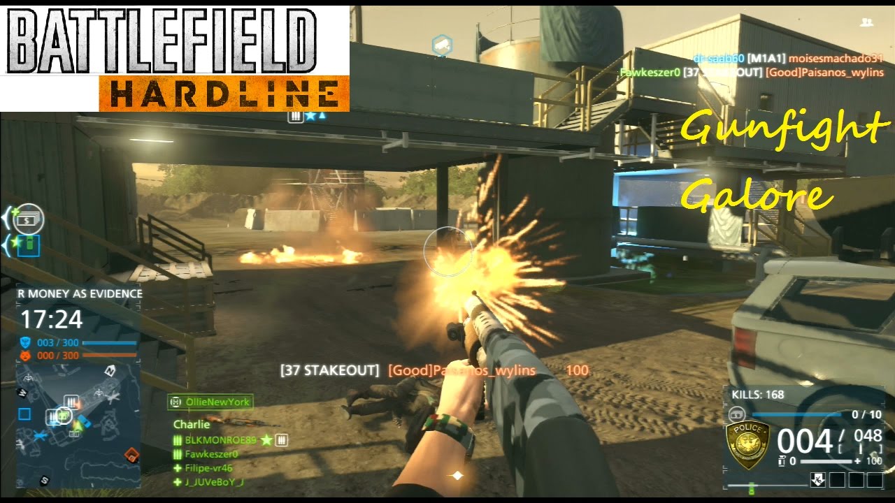 Battlefield Hardline PS3 Multiplayer - Gunfight Galore