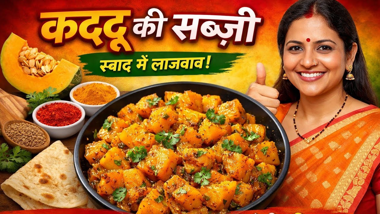 सिर्फ 5 मिनट में बनाएं कद्दू की स्वादिष्ट सब्ज़ी | Kaddu Ki Sabzi Recipe | Easy Pumpkin Sabzi