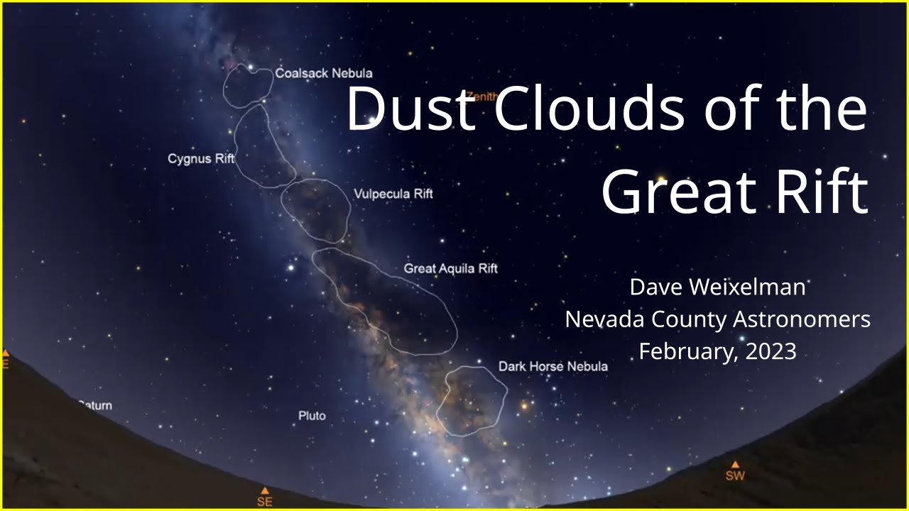 Dust Clouds of the Great Rift of the Milky Way