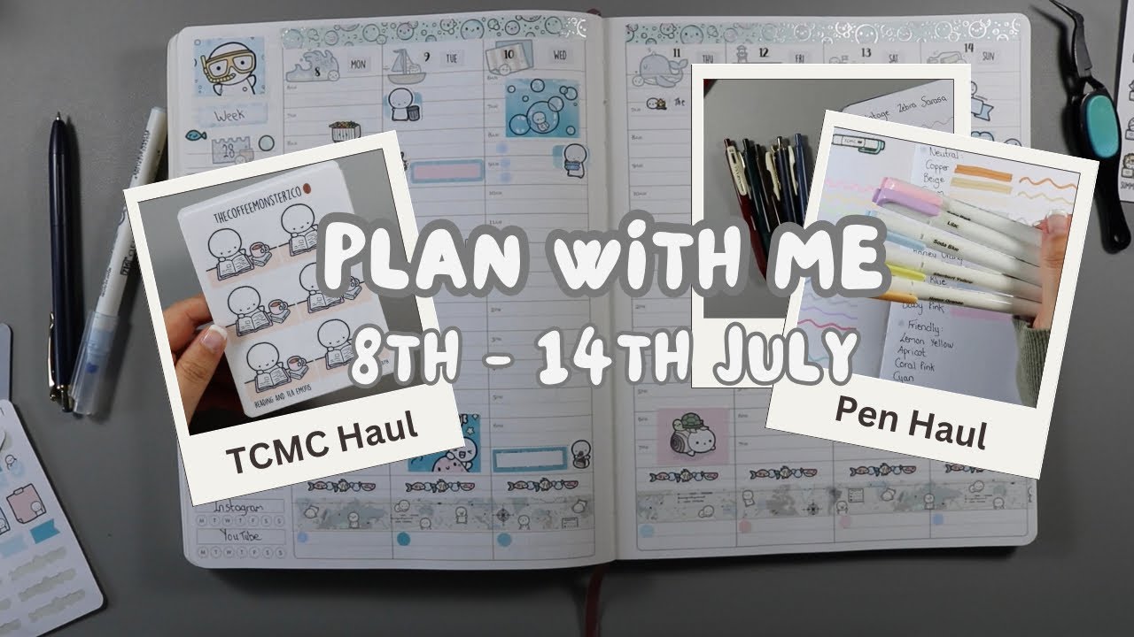 Plan with Me 8th - 14th July - ft. The Coffee Monsterz Co ‘Just Keep Swimming’ Cousin Kit