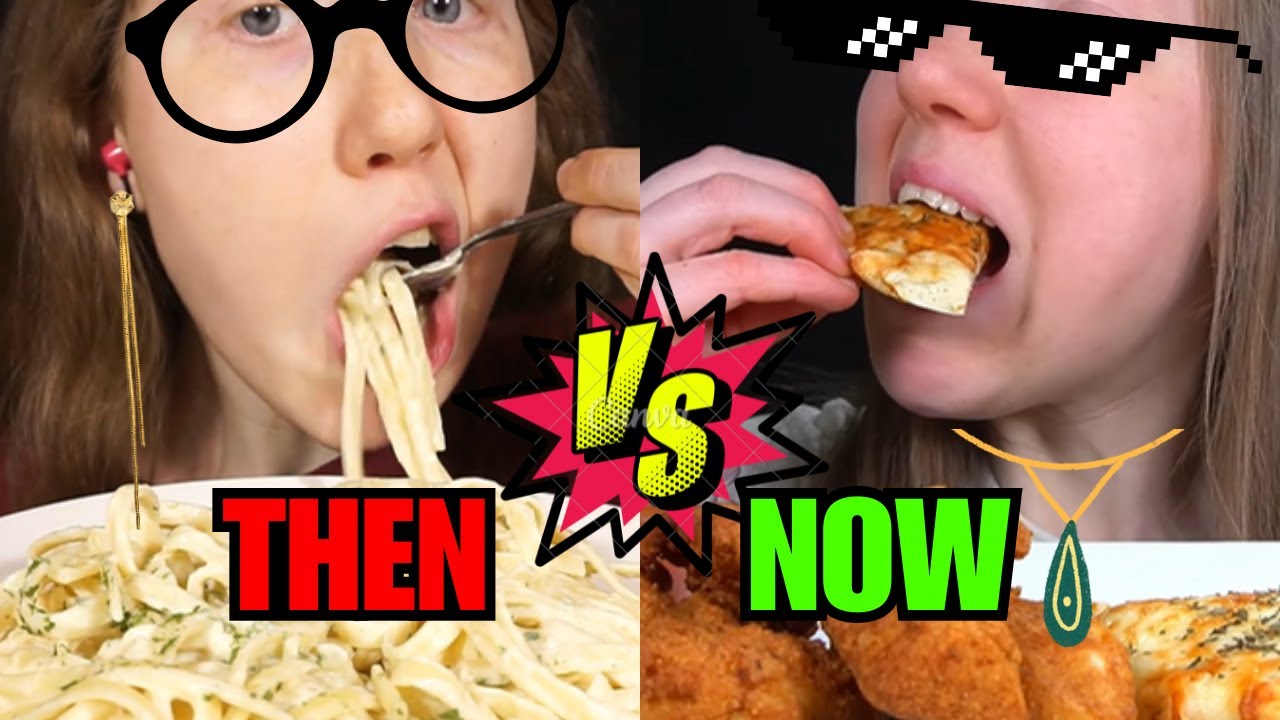 Songbyrd *THEN VS NOW*compilation|Songbyrd ASMR cringe eating show☺️