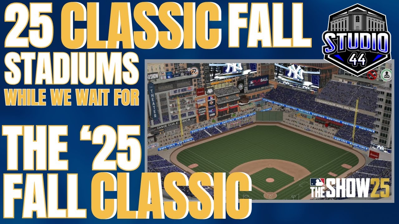 25 CLASSIC Stadiums to go with the Fall Classic!