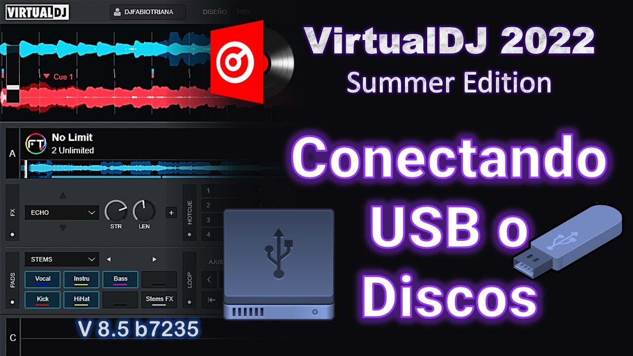 conectando USB o Discos a @VirtualDJ