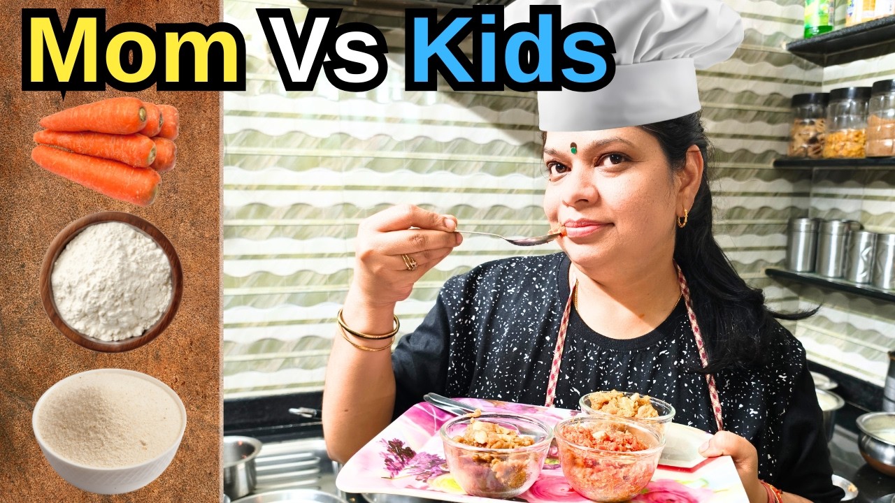 MOM Vs KIDS - BEST COOK  | Food Challenge & Recipe | Raj And Nandani Show
