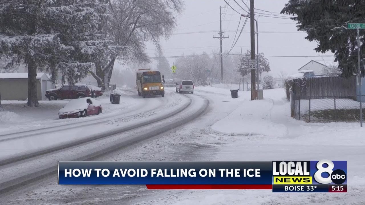 How to avoid slipping and falling on the ice