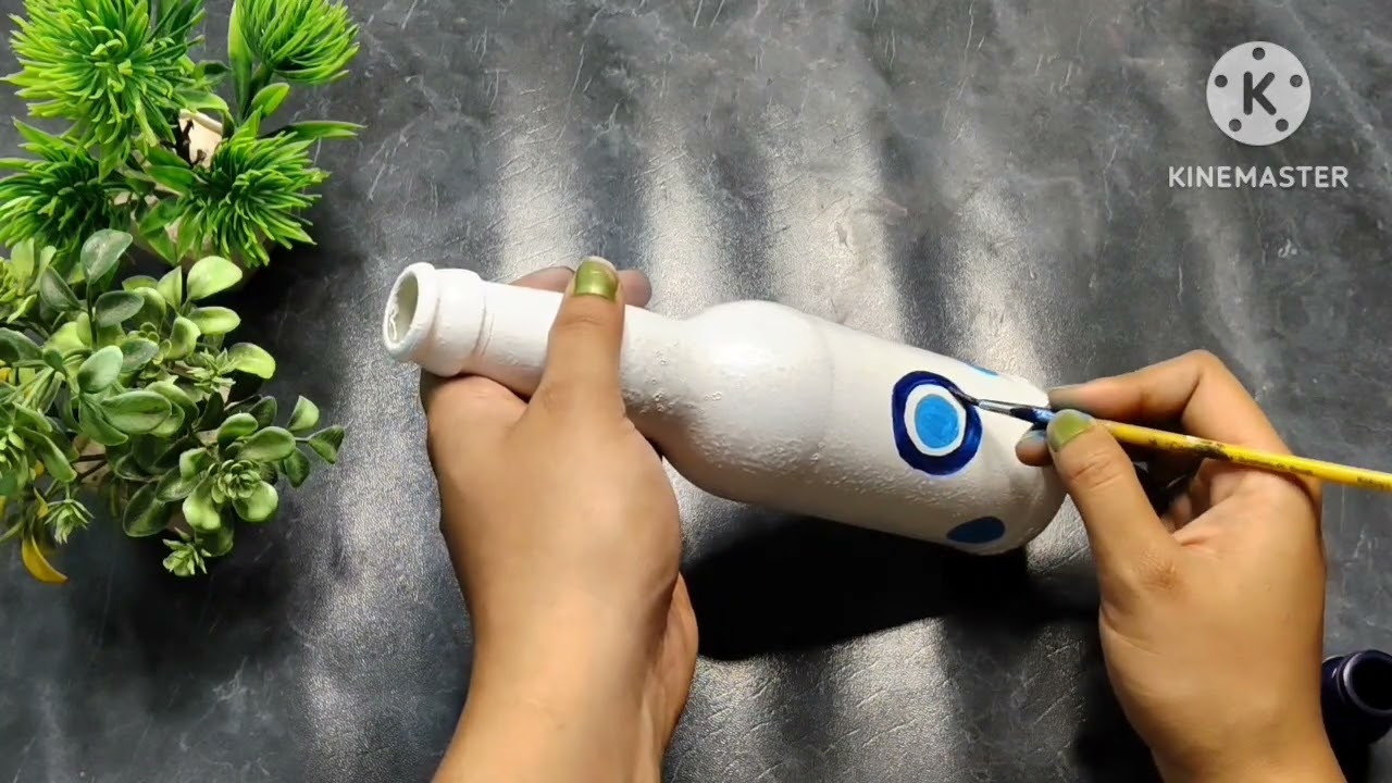 Beautiful🧿bottle craft ideas/easy and simple flower vase ideas/weast out of the best/diy Home decor