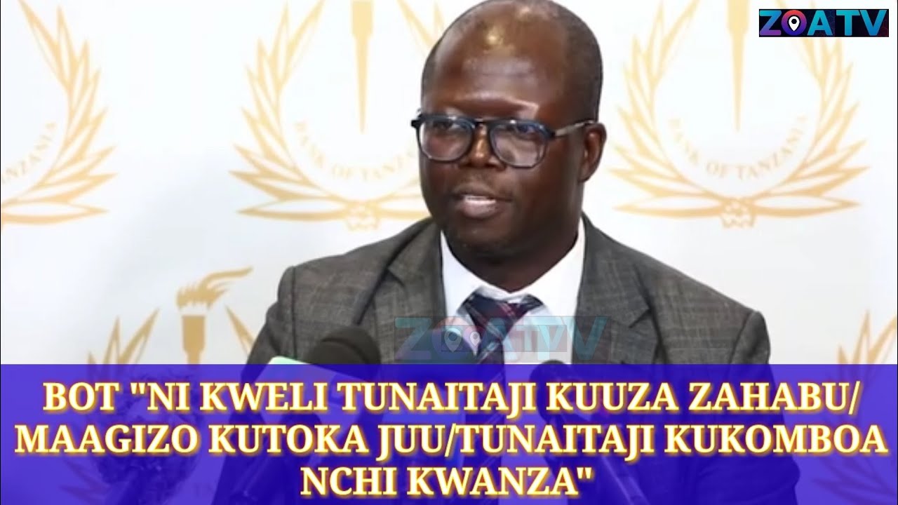BOT WAMETOA UFAFANUZI WA UUZWAJI WA HAZINA YA ZAHABU YA NCHI