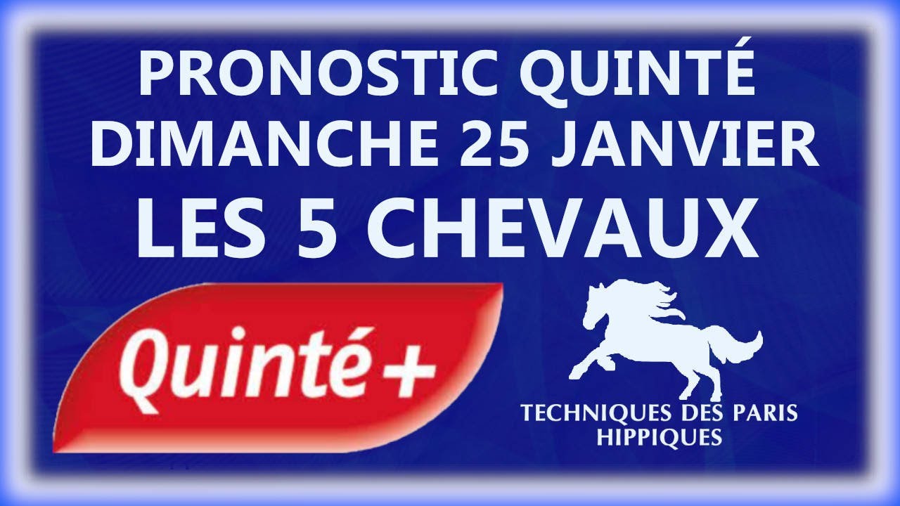 PRONOSTIC QUINTÉ+ DU DIMANCHE 25 JANVIER 2026 | ATTELE | R1C6 | VINCENNES #quintedujour