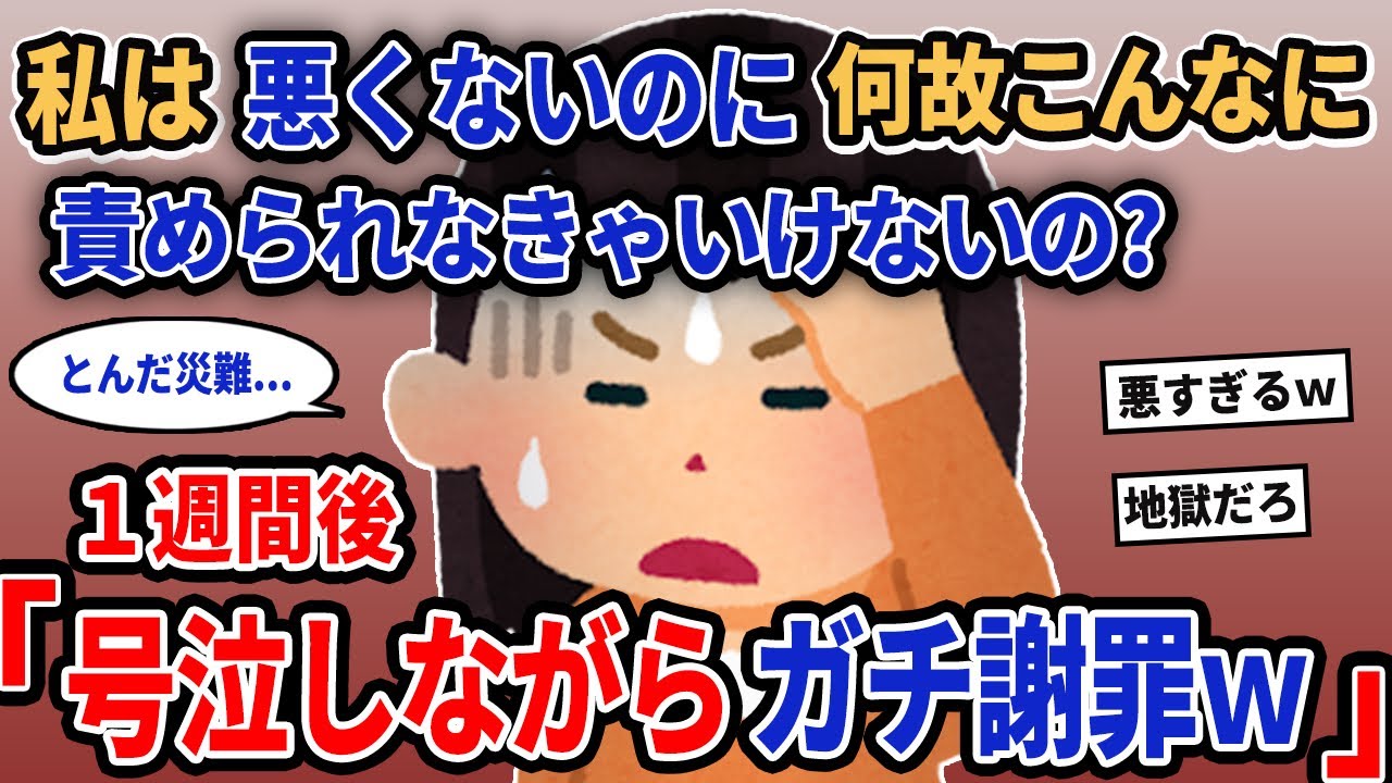【報告者キチ】「私は悪くないのに何故こんなに責められなきゃいけないの？」→1週間後「号泣しながらガチ謝罪w」【2chゆっくり解説】