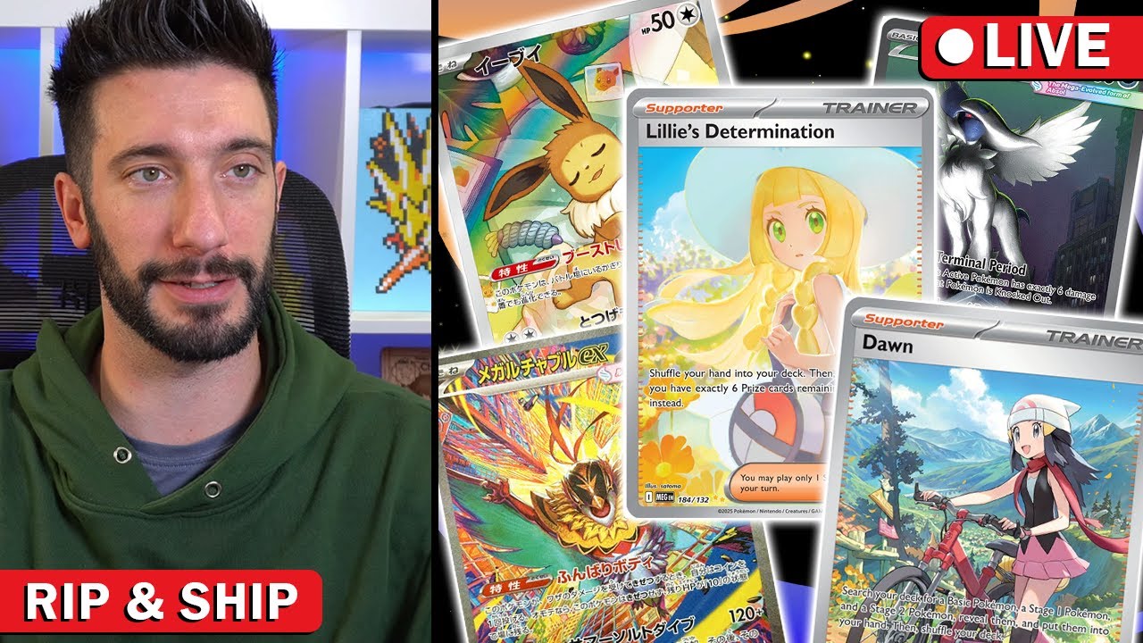 POKEMON LIVE RIP&SHIP!!! MEGA DREAM IN-STOCK!!!! #pokemon #card #opening