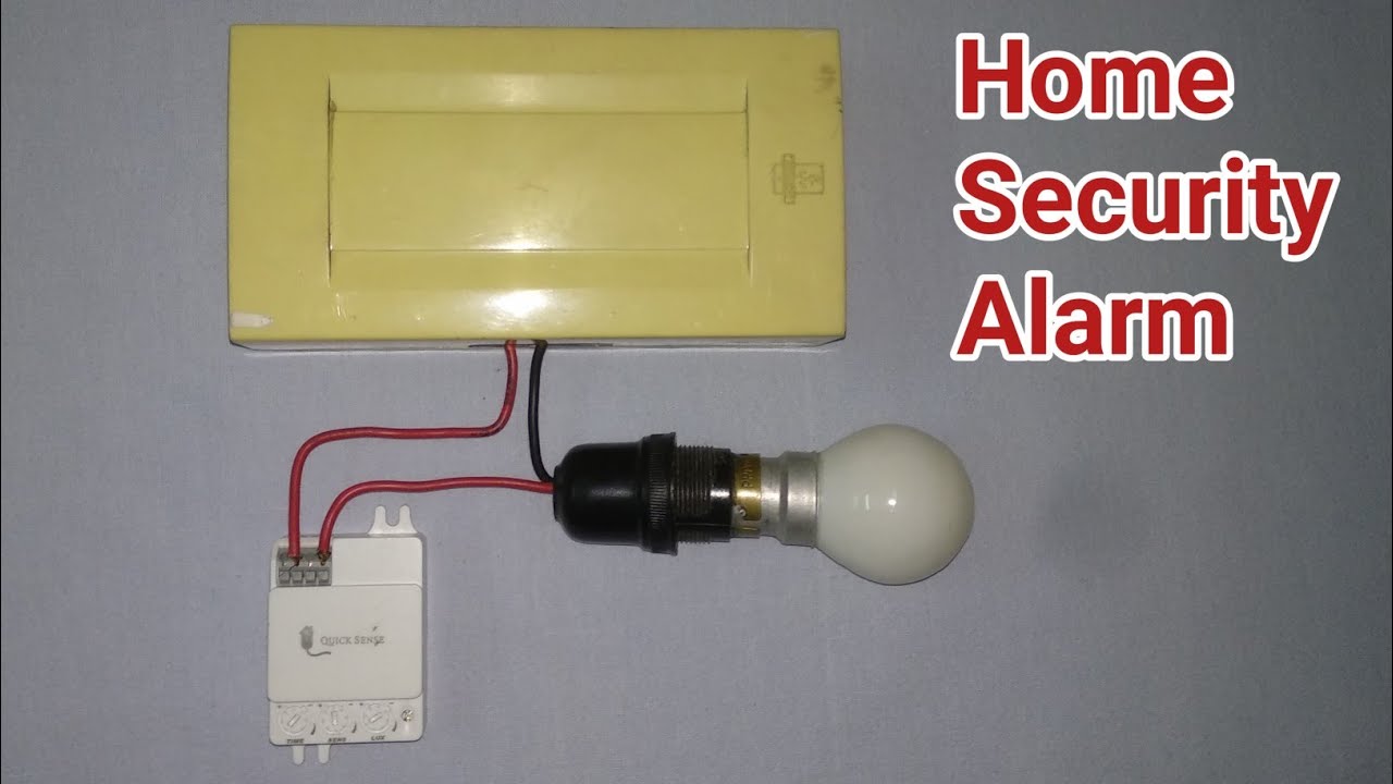 How to make home security alarm | घर सुरक्षा अलार्म कैसे बनाए