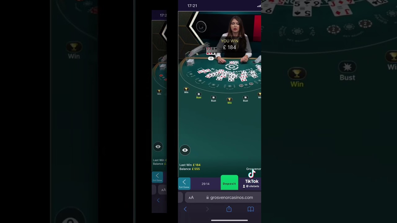 £100-£900 Live Blackjack Online Session