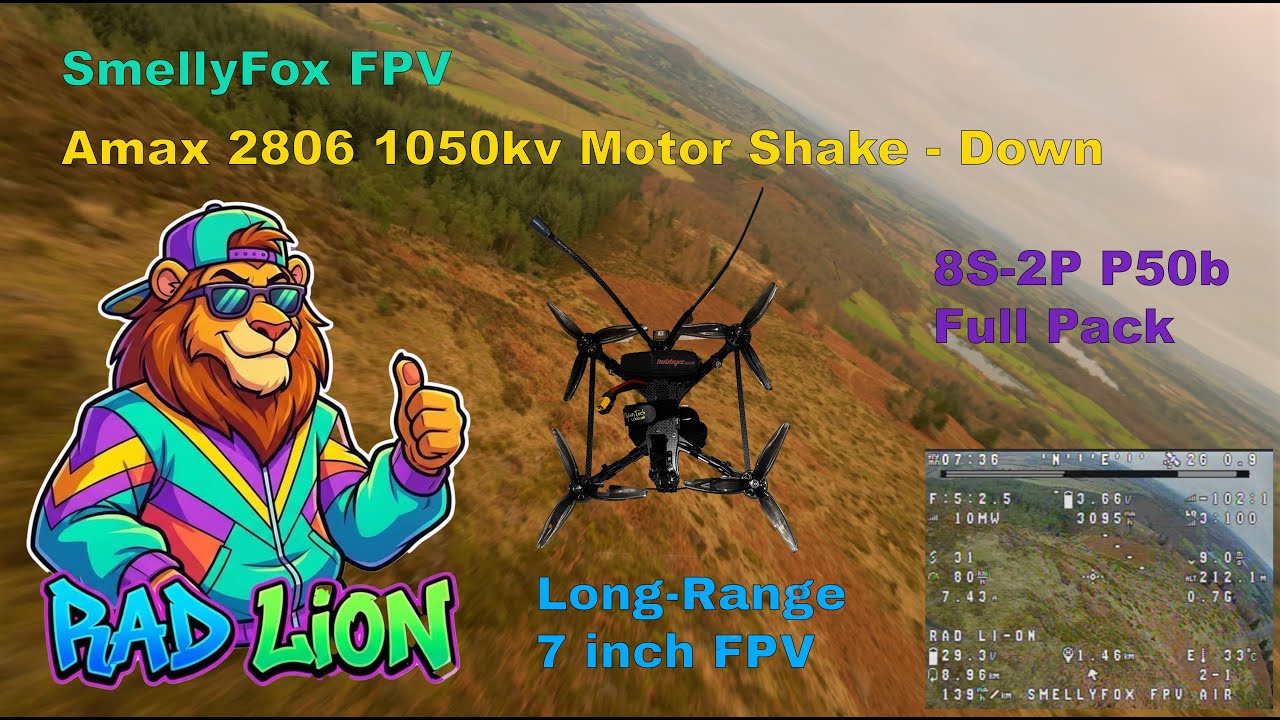7 inch Long Range Motor Test - Full Pack with Telemetry 