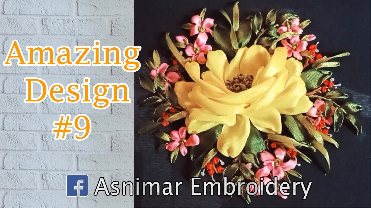 Amazing Ribbon Embroidery Design #9
