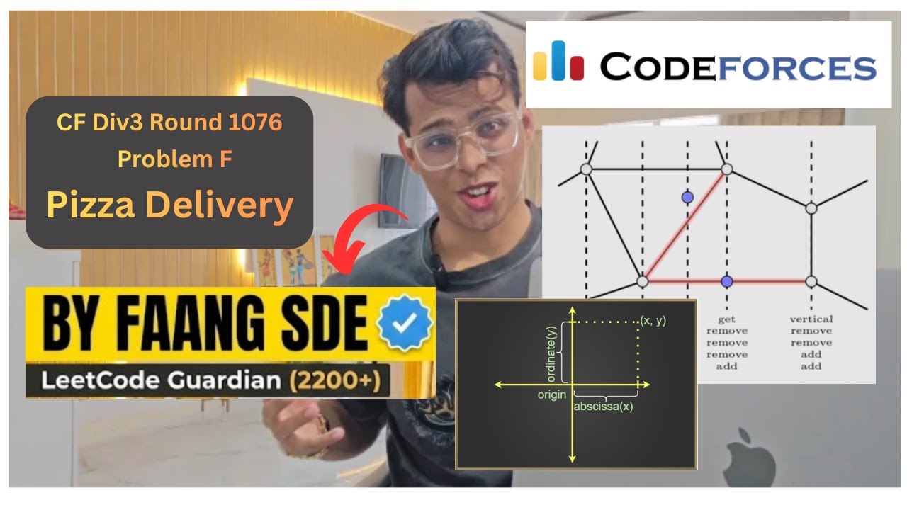 Codeforces Div3 Round 1076 | F - Pizza Delivery | Super Hard DP + Geometry + Greedy - By Kumar K