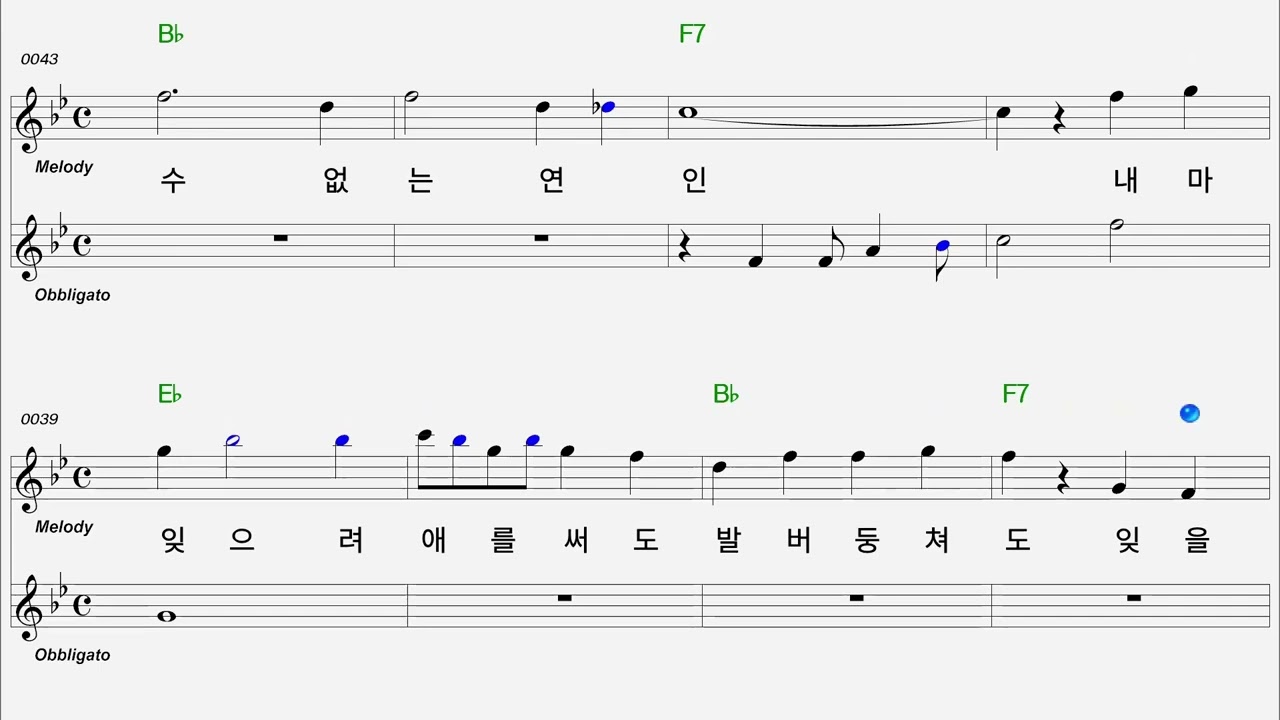 잊을 수 없는 연인  정악대금