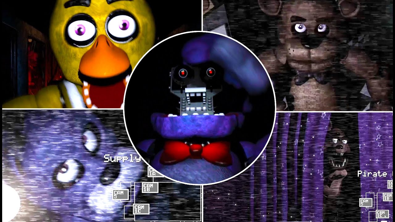 FNAF В РЕАЛЬНОМ ВРЕМЕНИ — ВСЕ Аниматронные события + скримеры