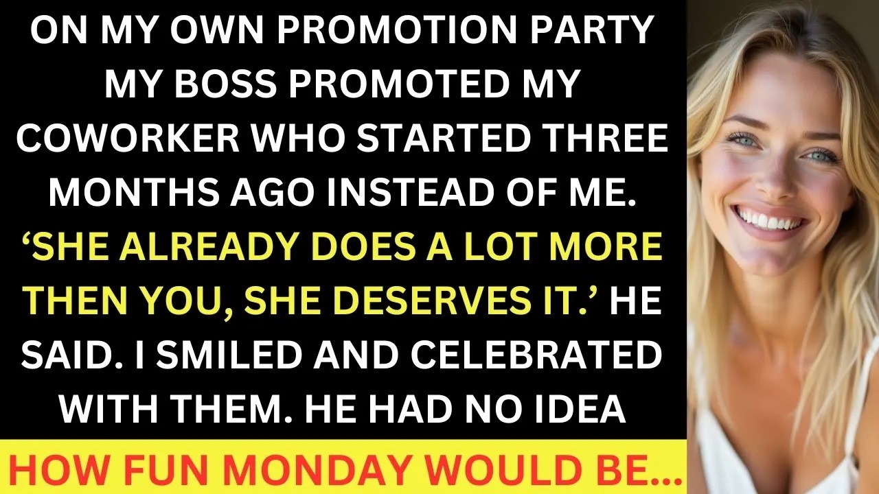 On My Own Promotion Party My Boss Promoted My New Coworker  I Smiled And Celebrated With Them Until