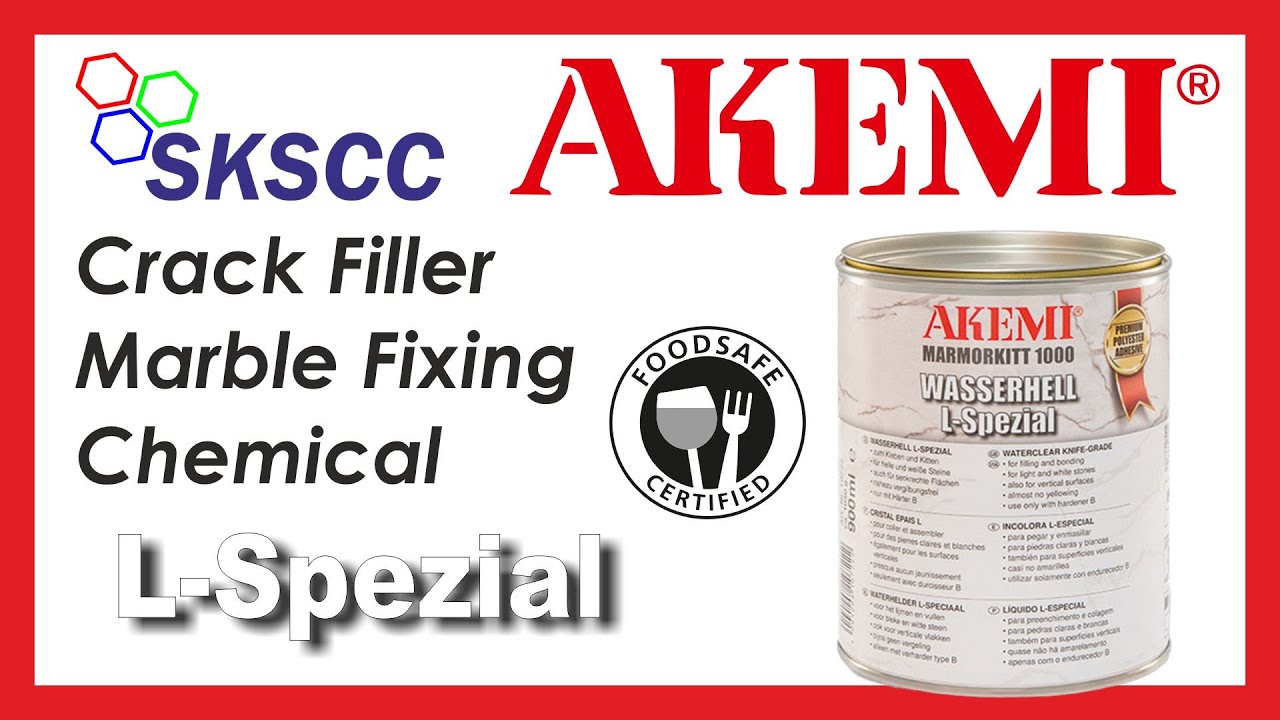 Marble Crack filling Adhesive glue | L- Special AKEMI  full detail with price | Polyester gel use.