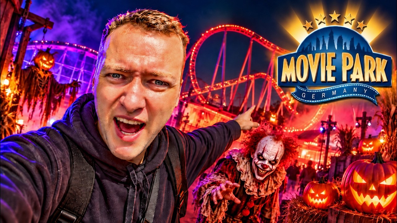 Ik Bezocht Het Engste Pretpark Tijdens Halloween! | Movie Park