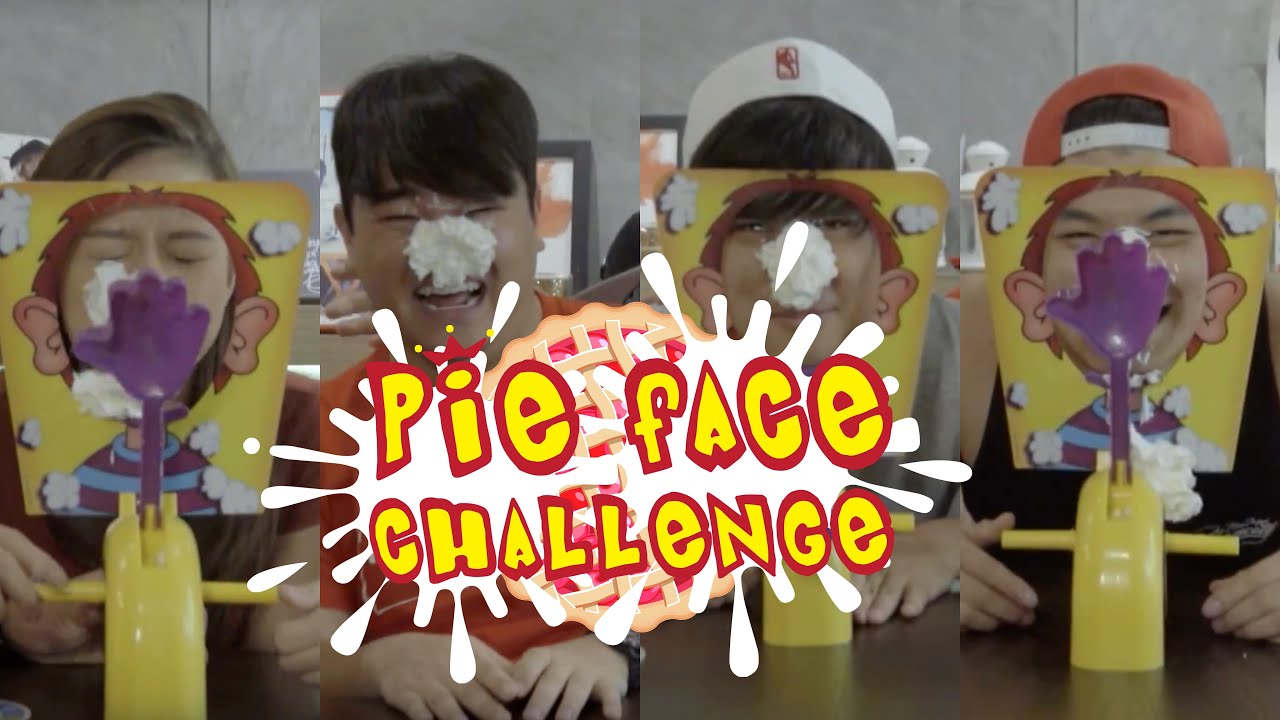 Pie Face Challenge! - JinnyboyTV