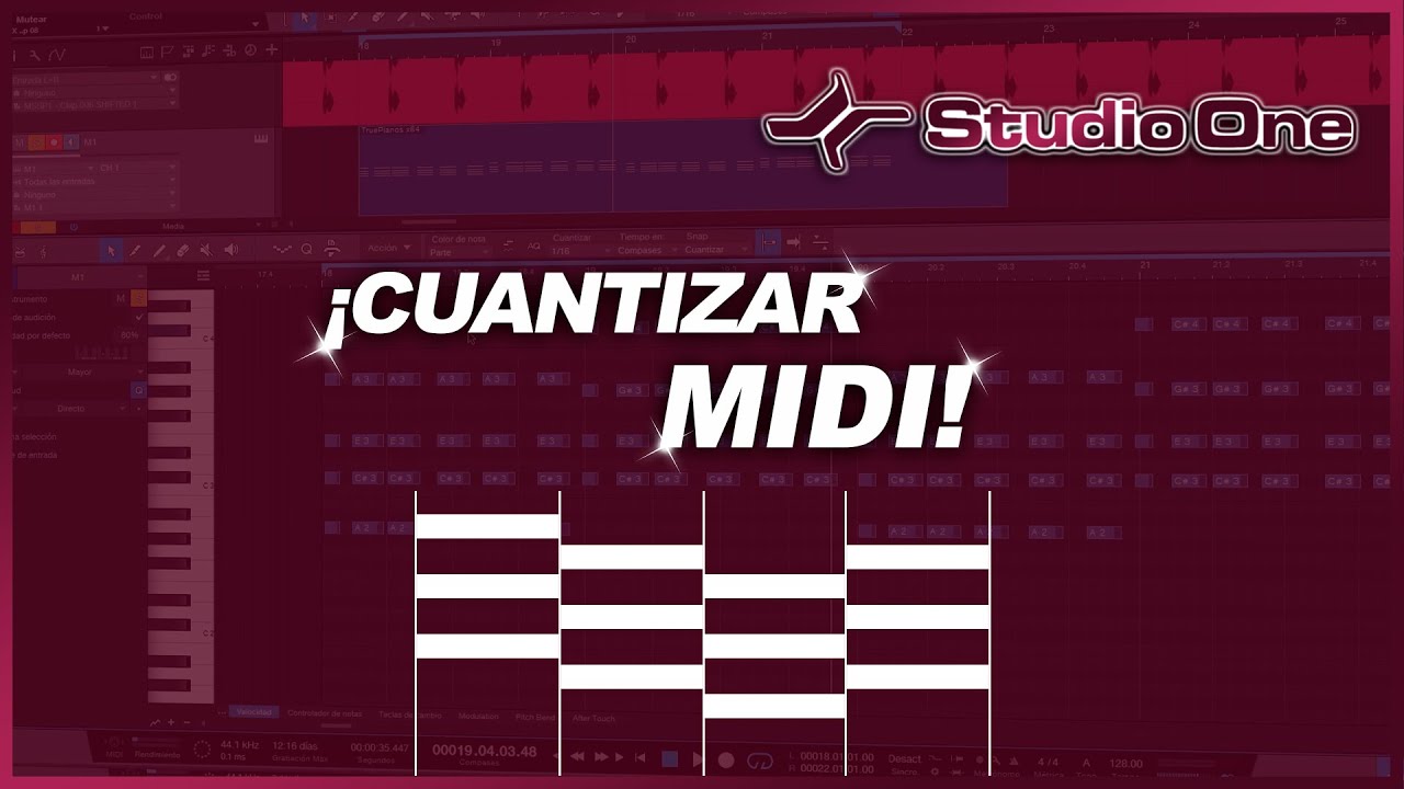 CUANTIZAR MIDI | STUDIO ONE - Bien explicado