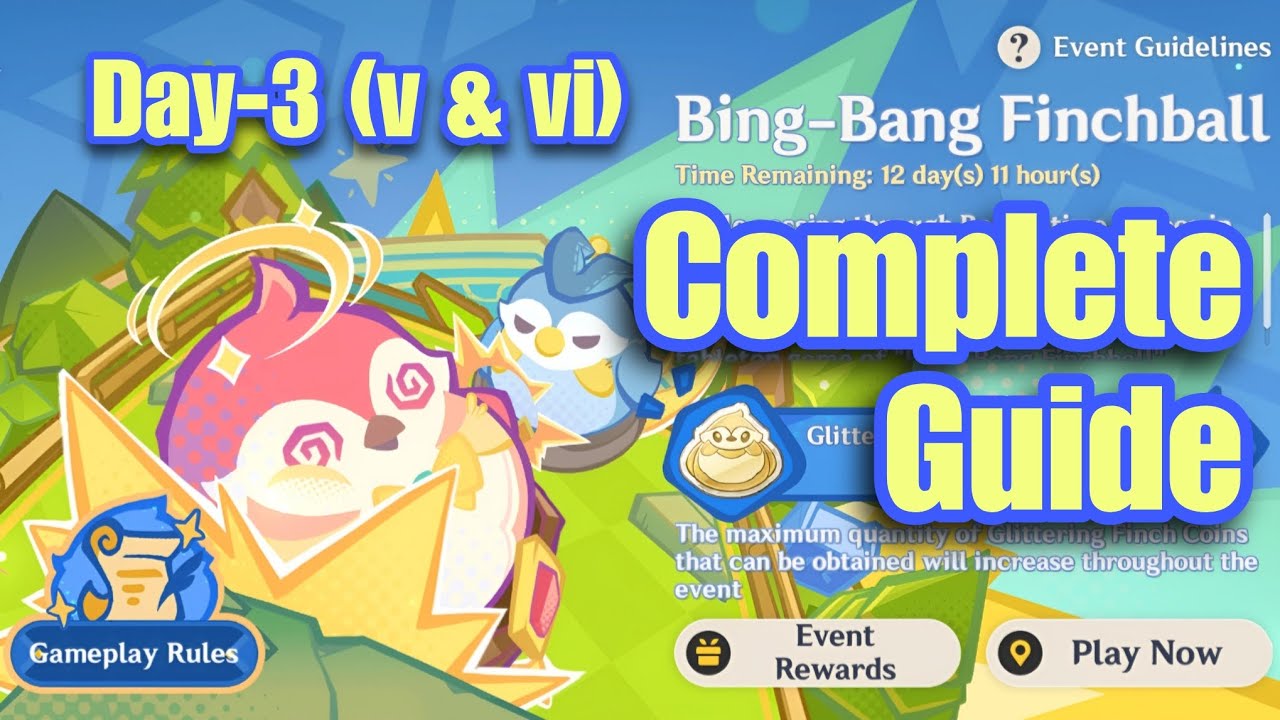 Genshin Impact 4.8 New Event | Bing Bang Finchball | Challenge Day 3 | Complete Guide